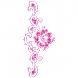 Flowers And Tree Embroidery Design 2